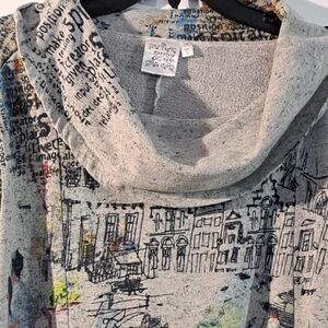 Parsley & Sage cowl neck tunic sweatshirt